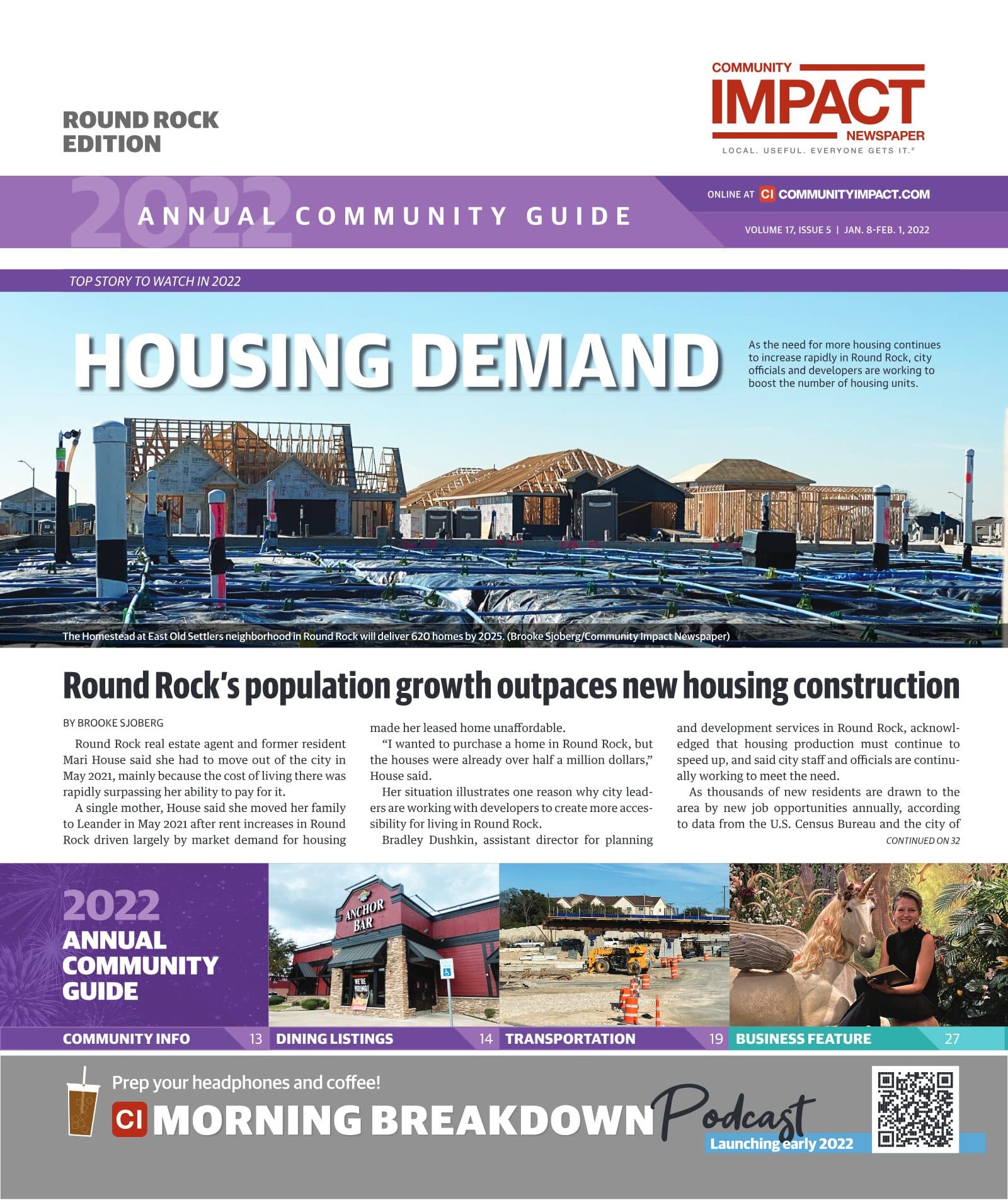 Round Rock cover — January 2022