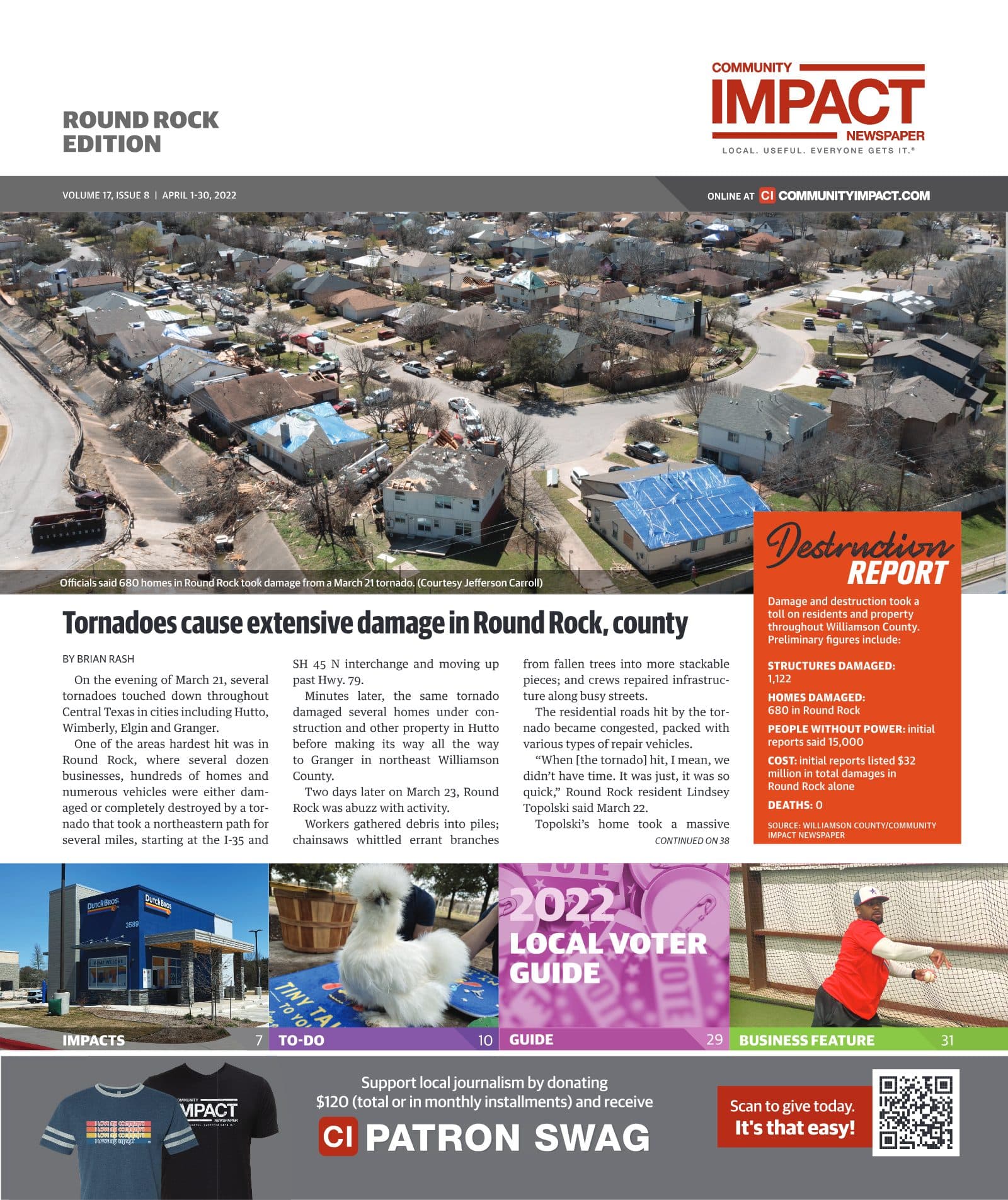 Round Rock cover — April 2022