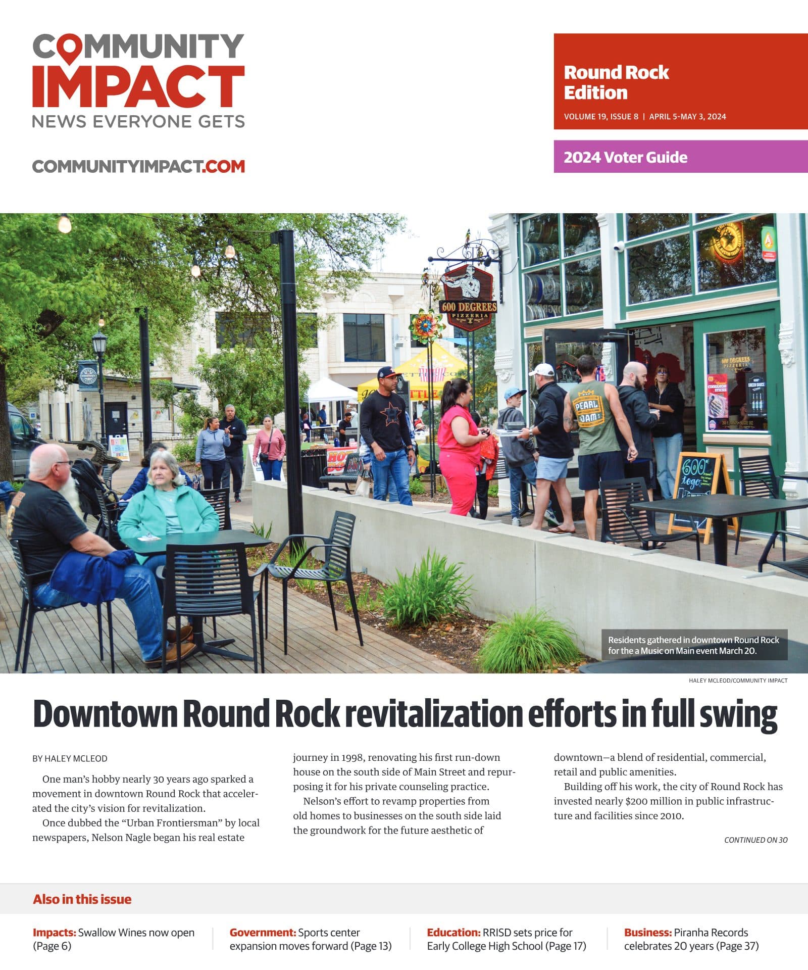 Round Rock cover — April 2024