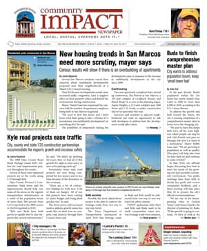 San Marcos - Buda - Kyle cover — May 2011