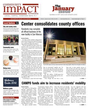 San Marcos - Buda - Kyle cover — January 2012