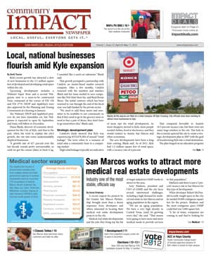 San Marcos - Buda - Kyle cover — April 2012