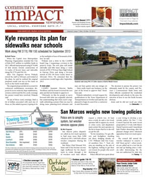 San Marcos - Buda - Kyle cover — November 2012