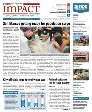 San Marcos - Buda - Kyle cover — May 2013