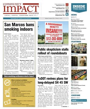 San Marcos - Buda - Kyle cover — October 2013