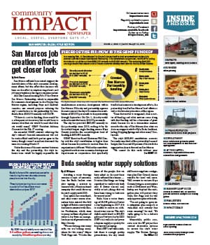 San Marcos - Buda - Kyle cover — March 2015
