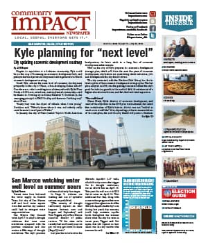 San Marcos - Buda - Kyle cover — April 2015