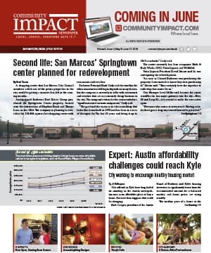 San Marcos - Buda - Kyle cover — May 2015