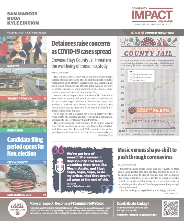San Marcos - Buda - Kyle cover — August 2020