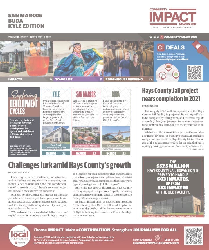 San Marcos - Buda - Kyle cover — November 2020