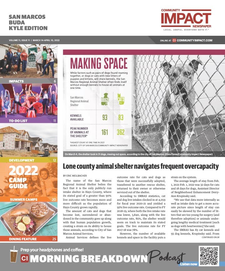 San Marcos - Buda - Kyle cover — March 2022