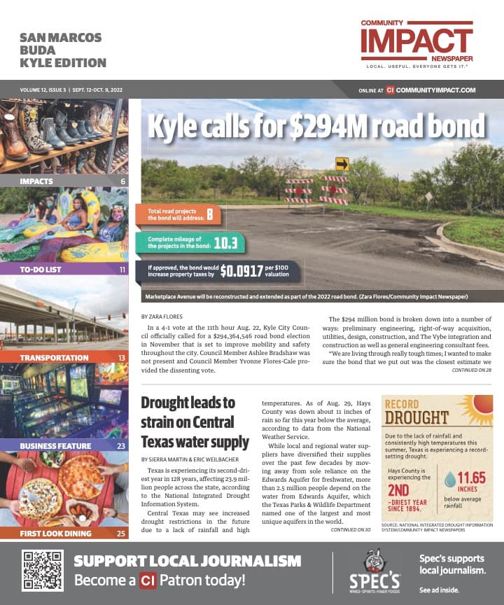San Marcos - Buda - Kyle cover — September 2022