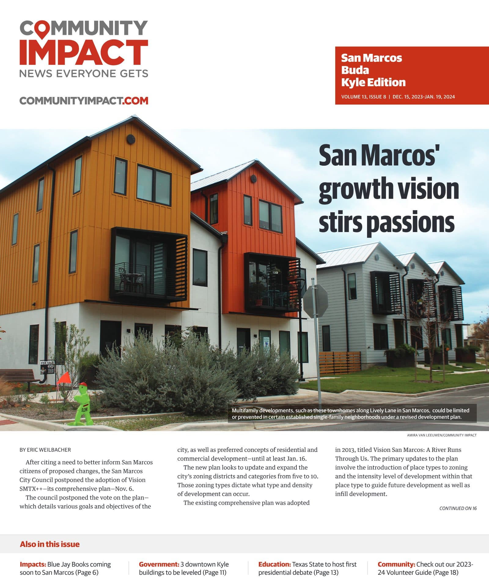 San Marcos - Buda - Kyle cover — December 2023