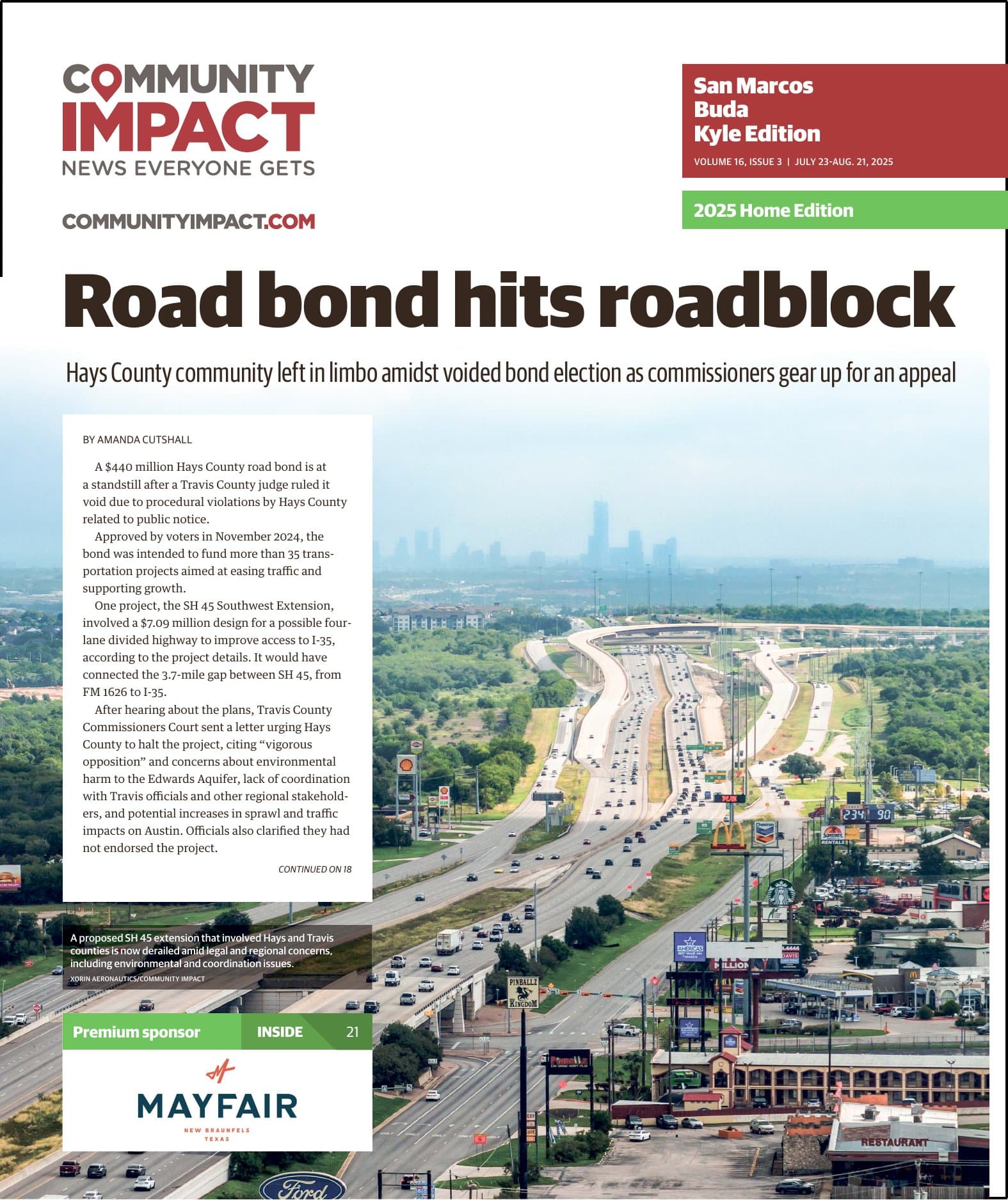 San Marcos - Buda - Kyle cover — July 2025