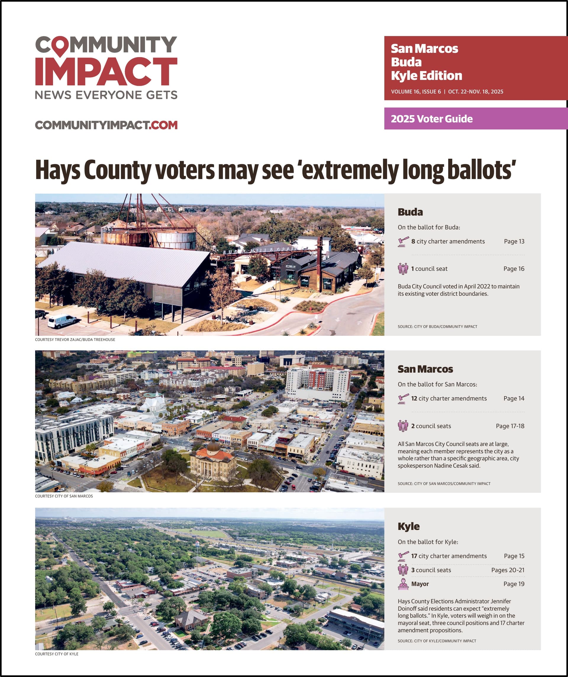 San Marcos - Buda - Kyle cover — October 2025