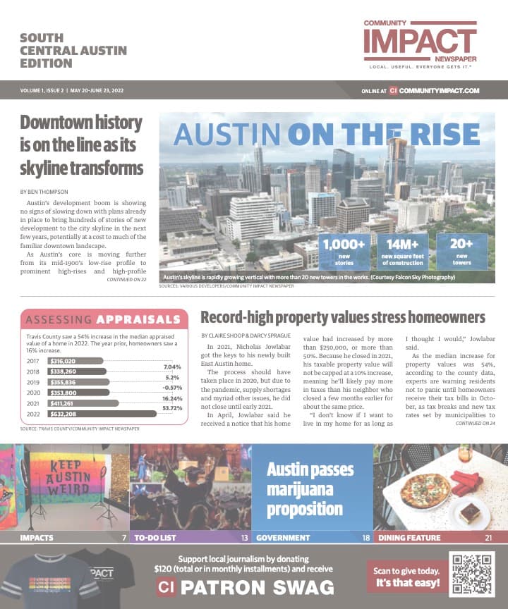 Central Austin cover — May 2022