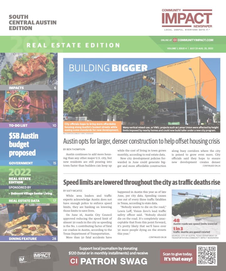 Central Austin cover — July 2022