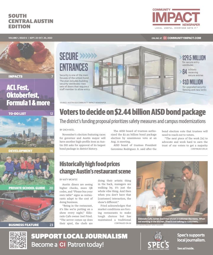 Central Austin cover — September 2022