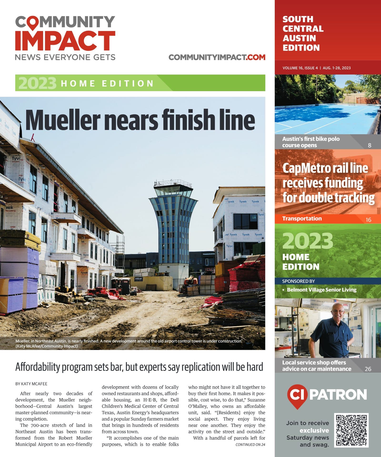 Central Austin cover — July 2023