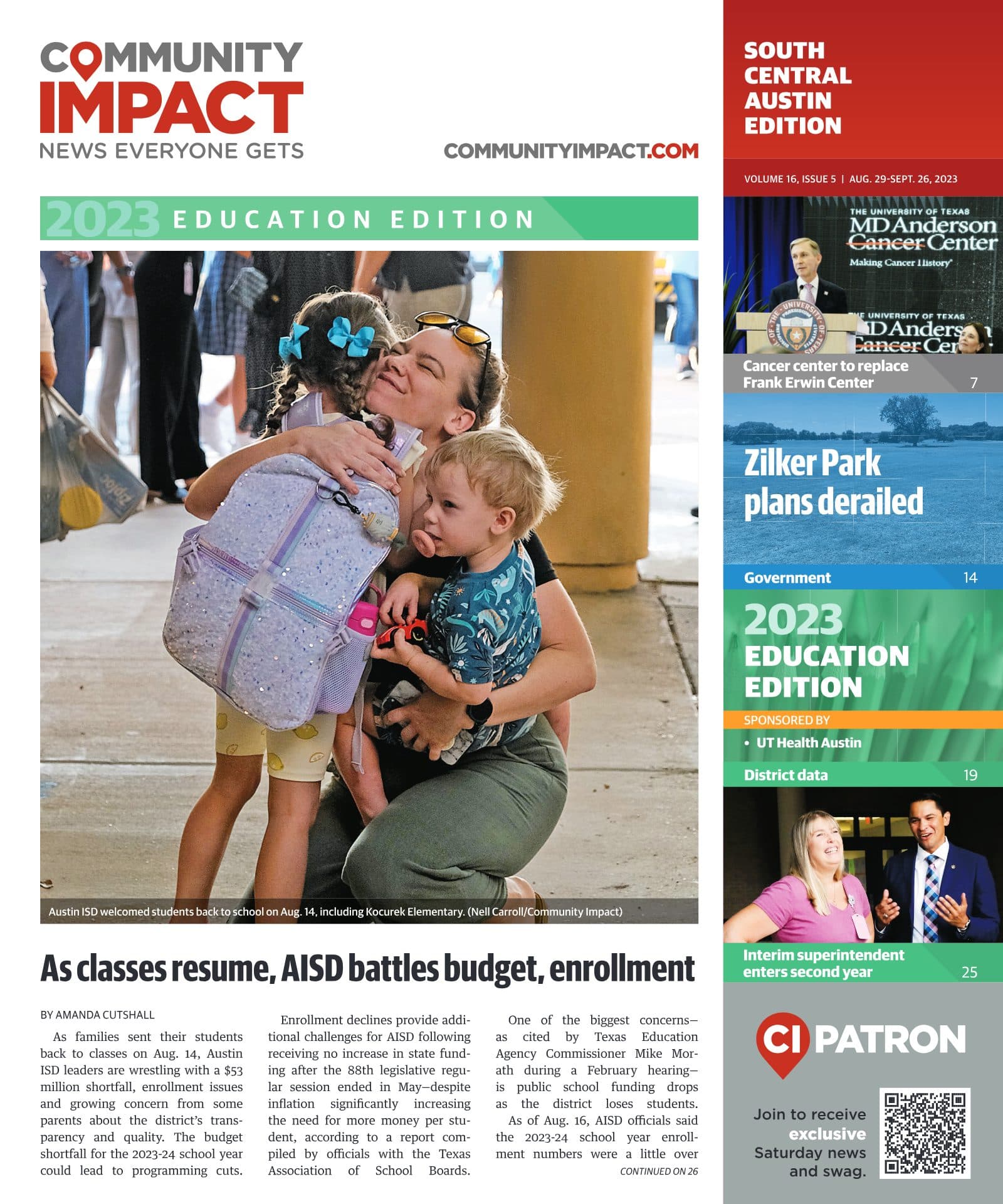 Central Austin cover — August 2023