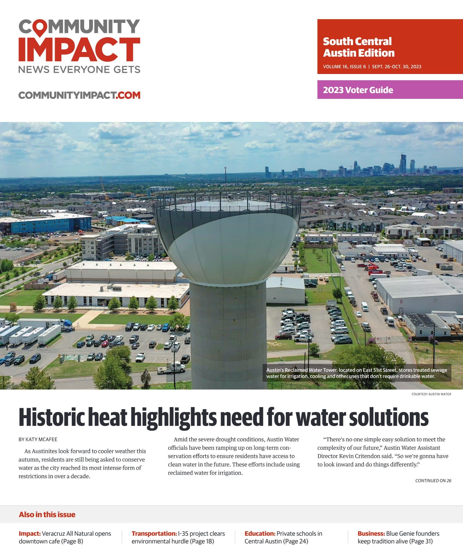 Central Austin cover — September 2023