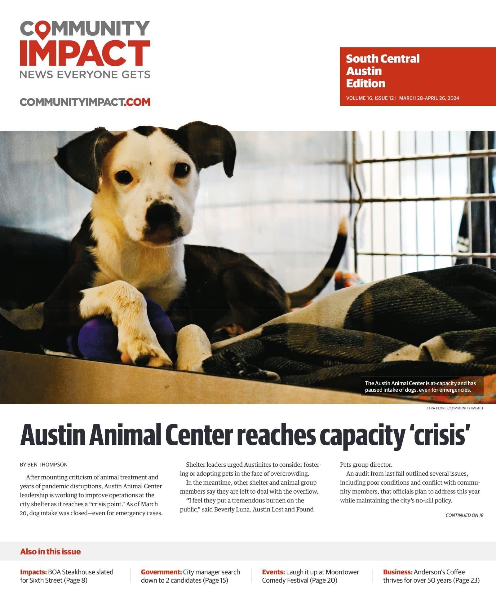 Central Austin cover — March 2024