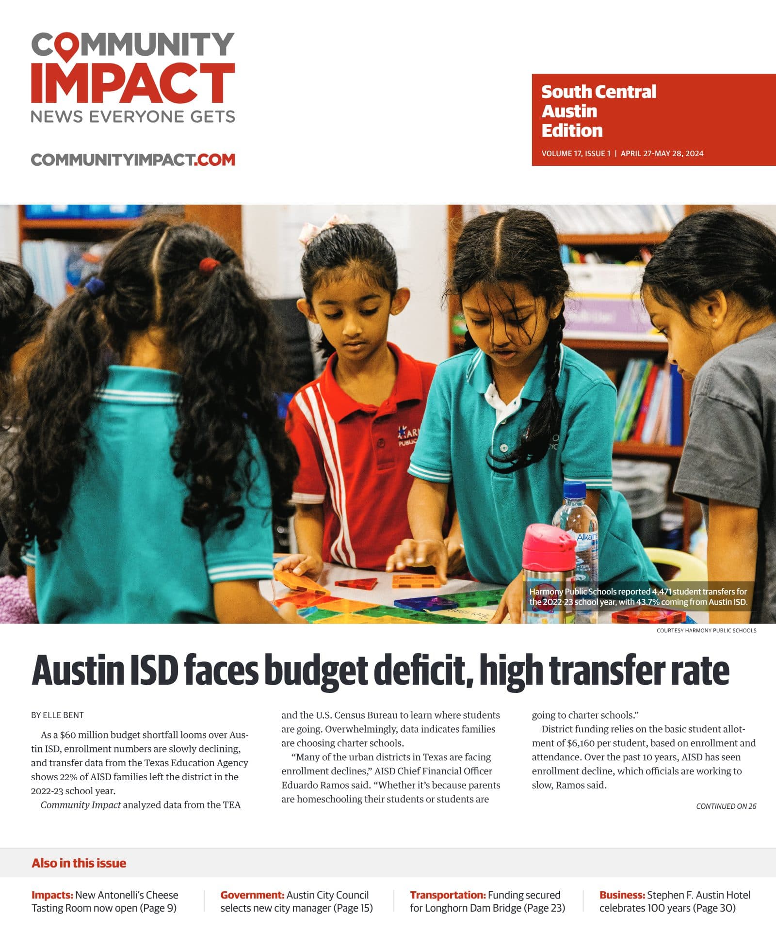 Central Austin cover — April 2024