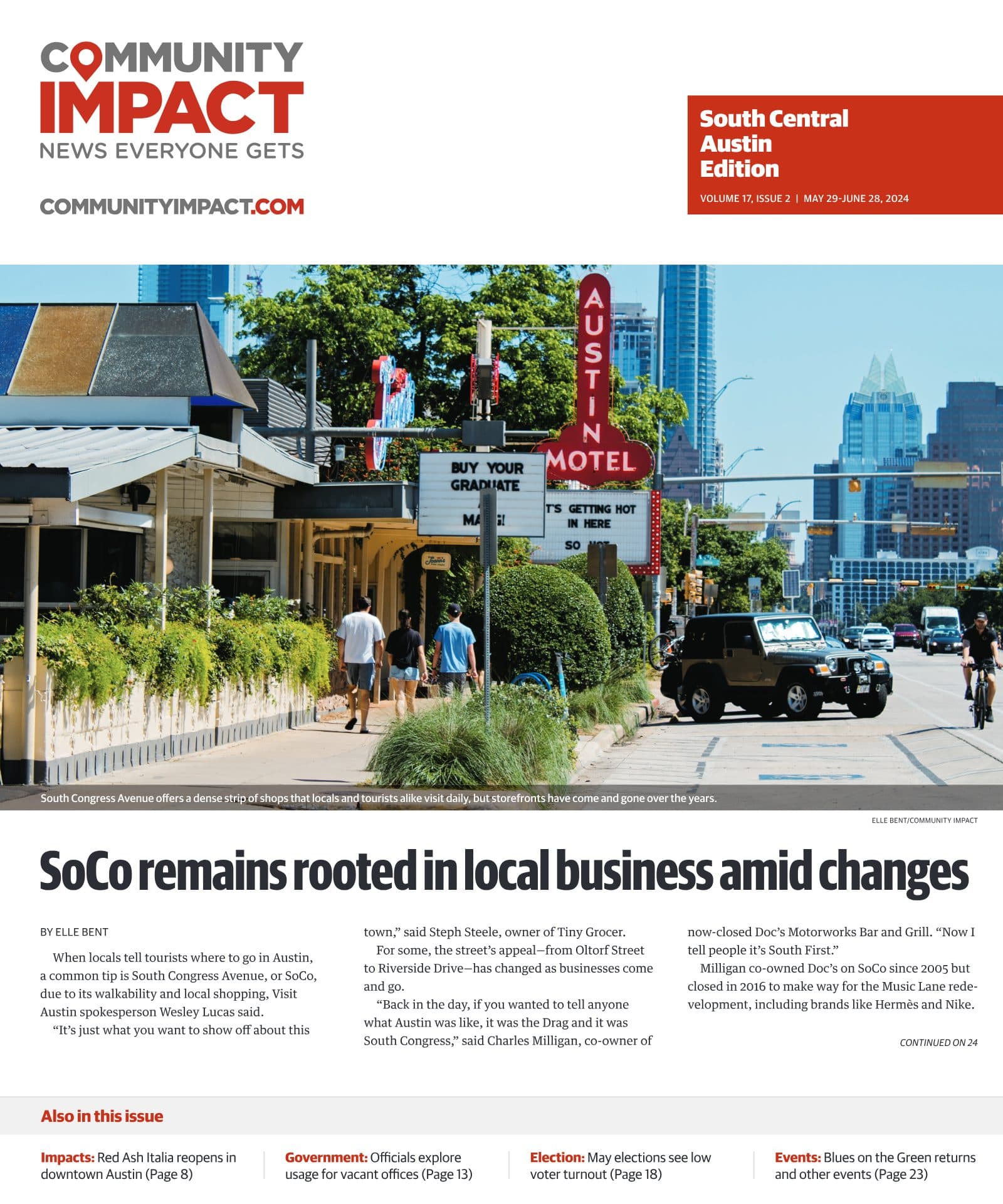 Central Austin cover — May 2024