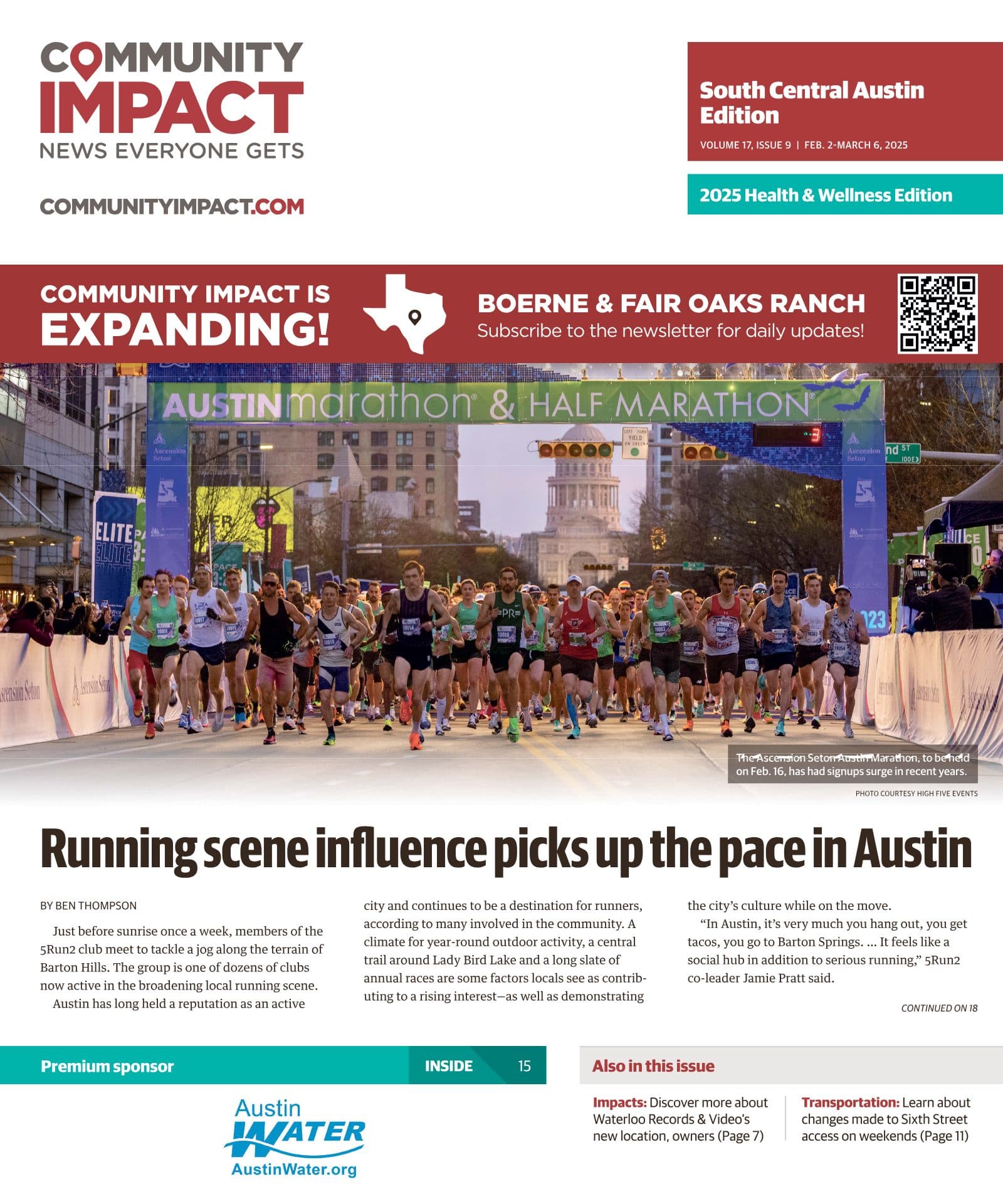 Central Austin cover — January 2025