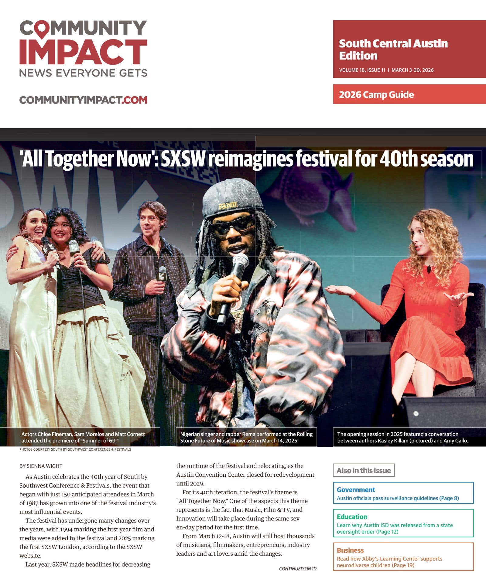 Central Austin cover — February 2026