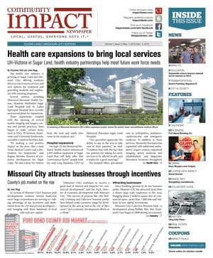 Sugar Land - Missouri City cover — November 2013