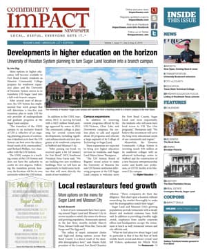 Sugar Land - Missouri City cover — July 2014
