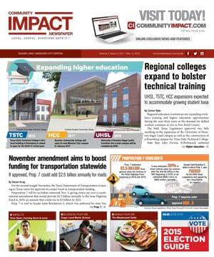 Sugar Land - Missouri City cover — October 2015