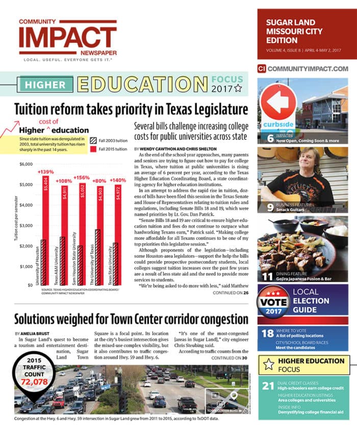 Sugar Land - Missouri City cover — April 2017