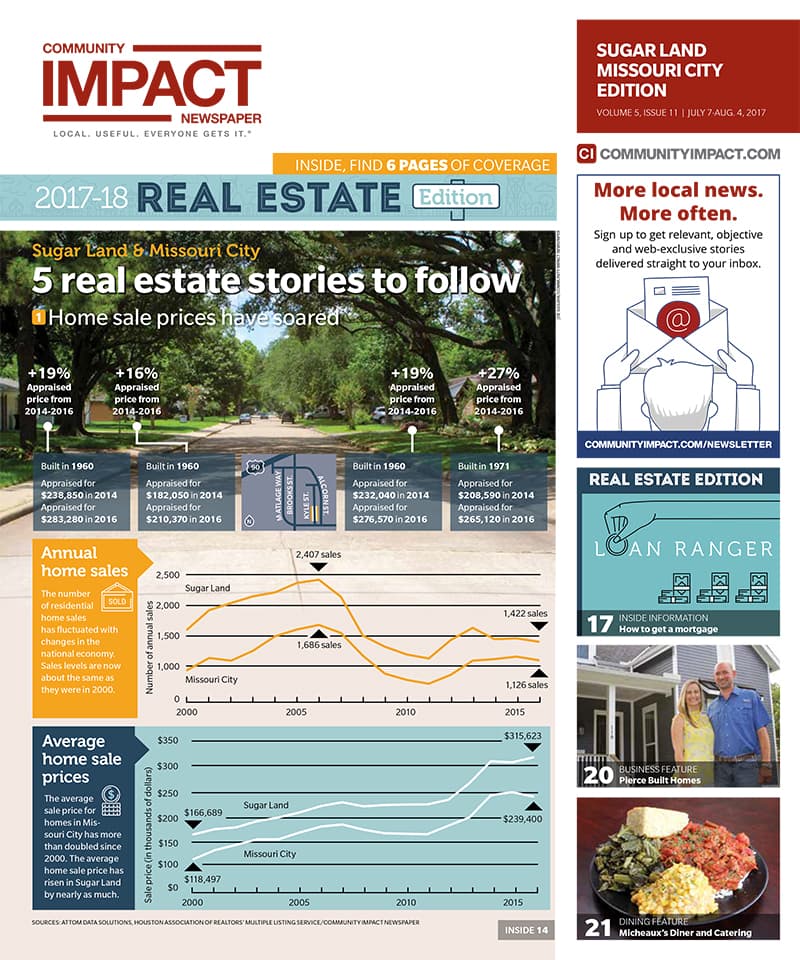 Sugar Land - Missouri City cover — July 2017
