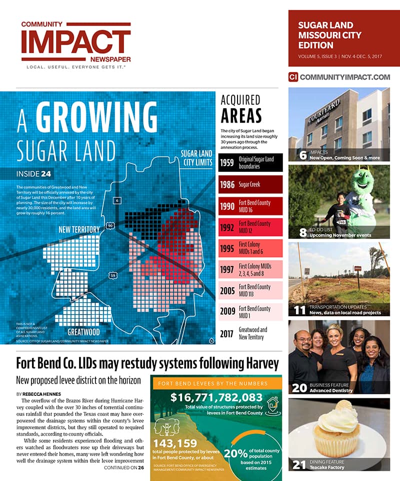 Sugar Land - Missouri City cover — November 2017