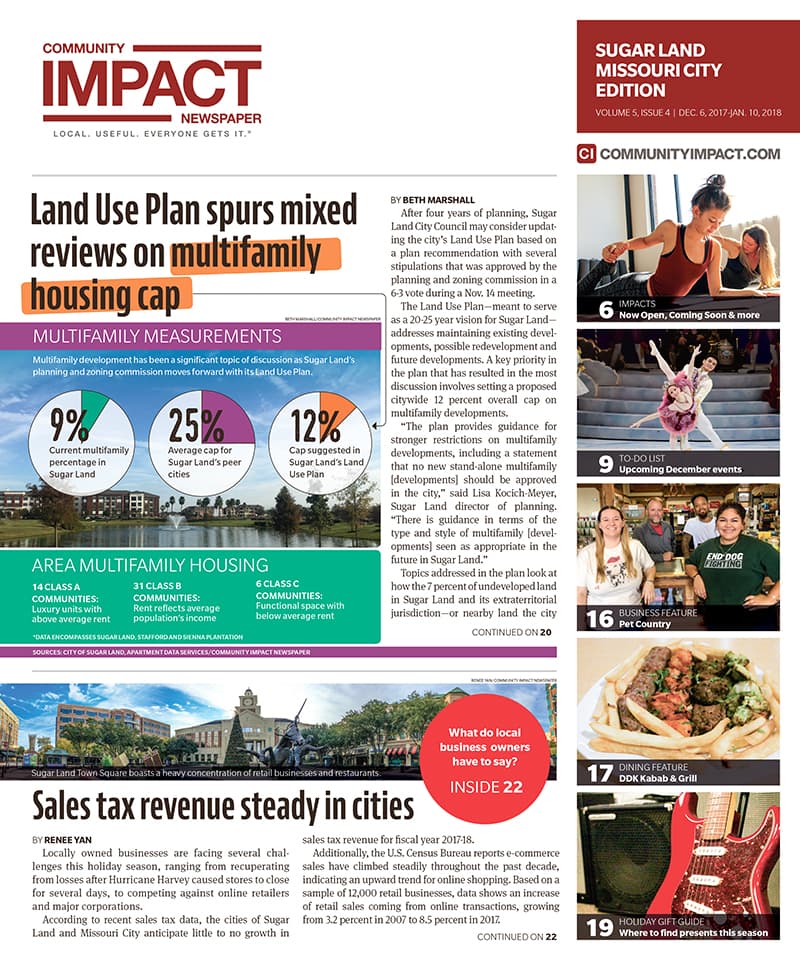 Sugar Land - Missouri City cover — December 2017