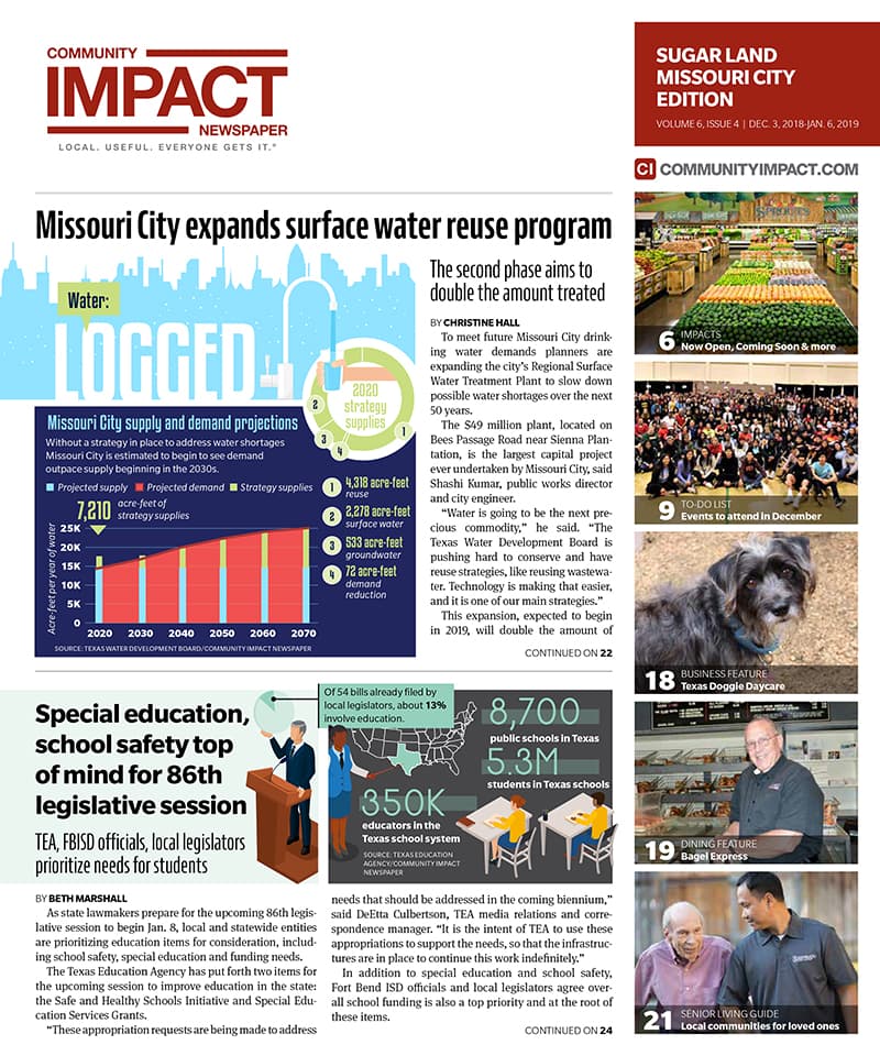 Sugar Land - Missouri City cover — December 2018