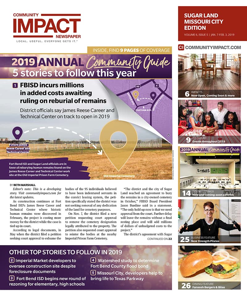 Sugar Land - Missouri City cover — January 2019