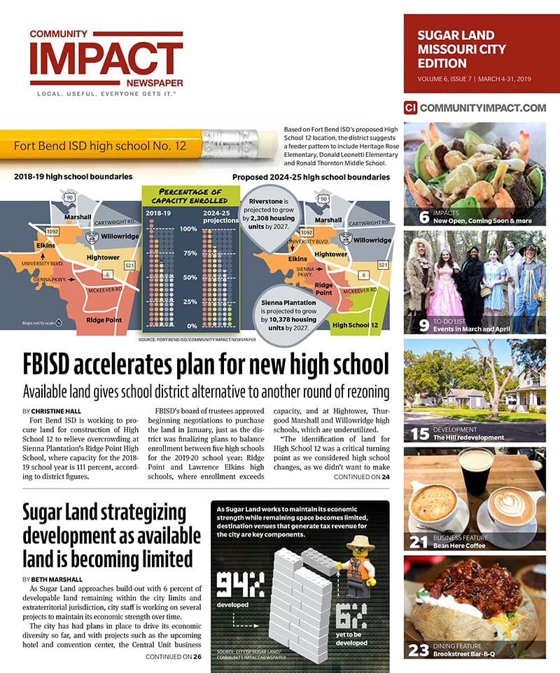 Sugar Land - Missouri City cover — March 2019