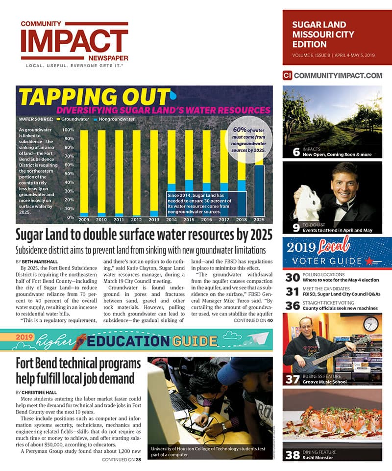 Sugar Land - Missouri City cover — April 2019
