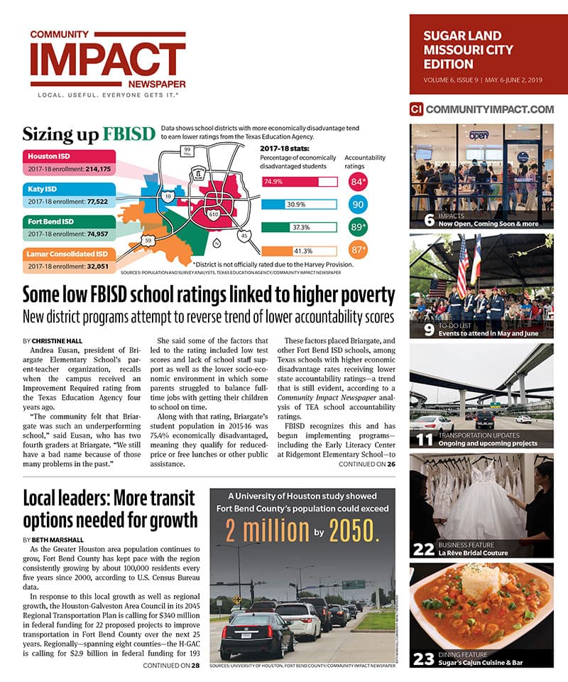 Sugar Land - Missouri City cover — May 2019