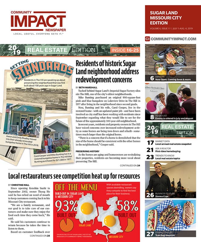 Sugar Land - Missouri City cover — July 2019