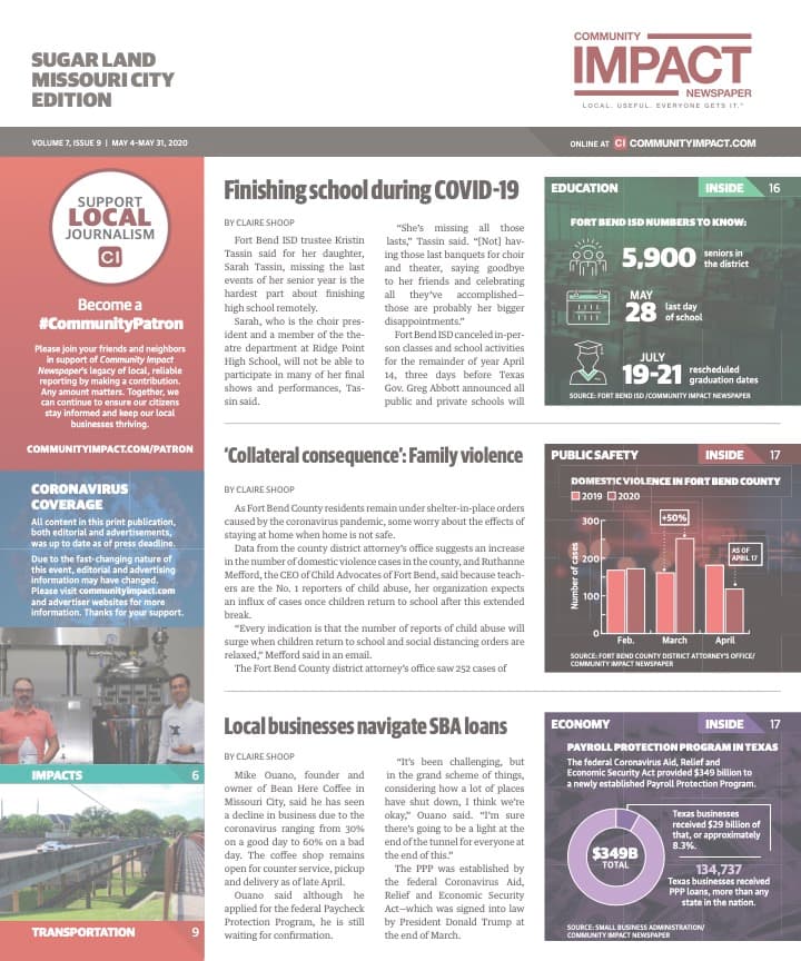 Sugar Land - Missouri City cover — May 2020