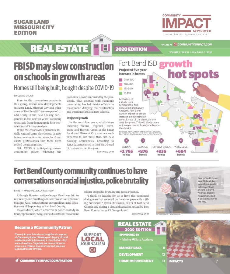 Sugar Land - Missouri City cover — July 2020