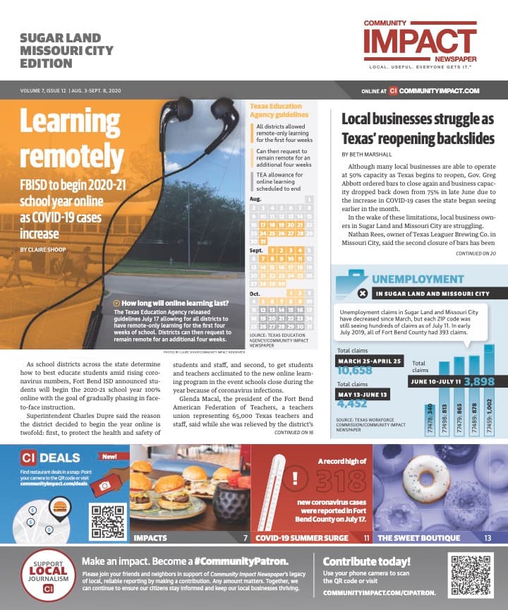 Sugar Land - Missouri City cover — August 2020
