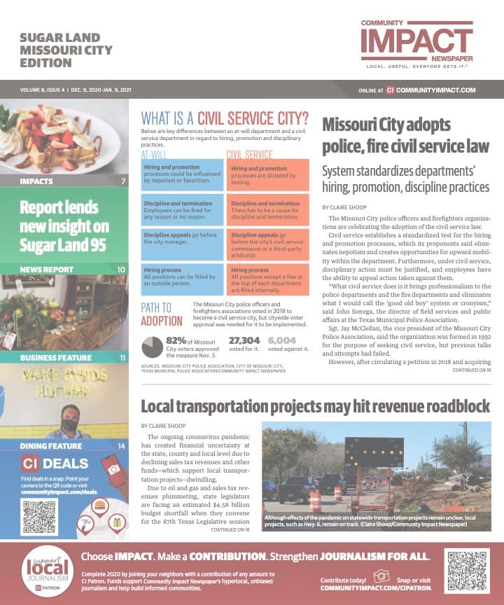 Sugar Land - Missouri City cover — December 2020