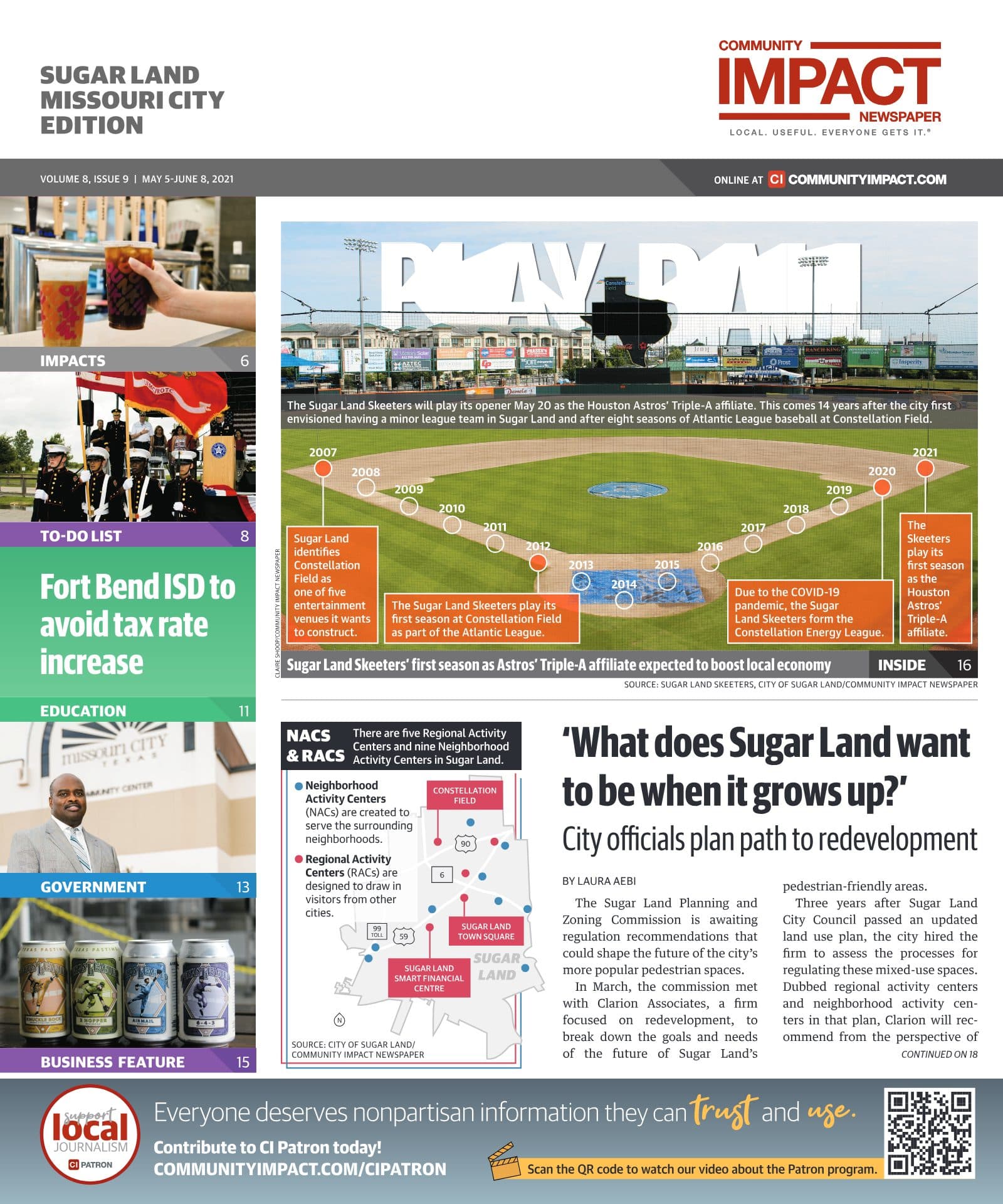 Sugar Land - Missouri City cover — May 2021