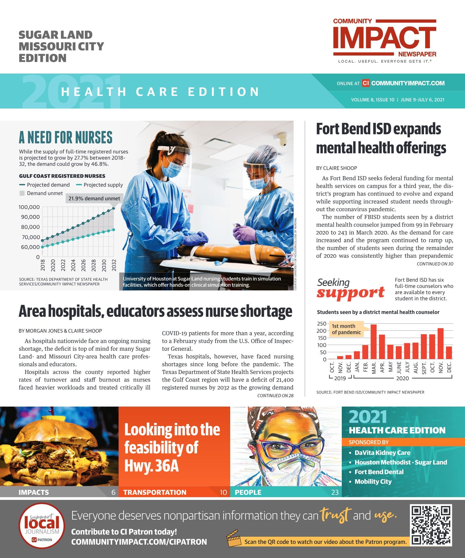 Sugar Land - Missouri City cover — June 2021