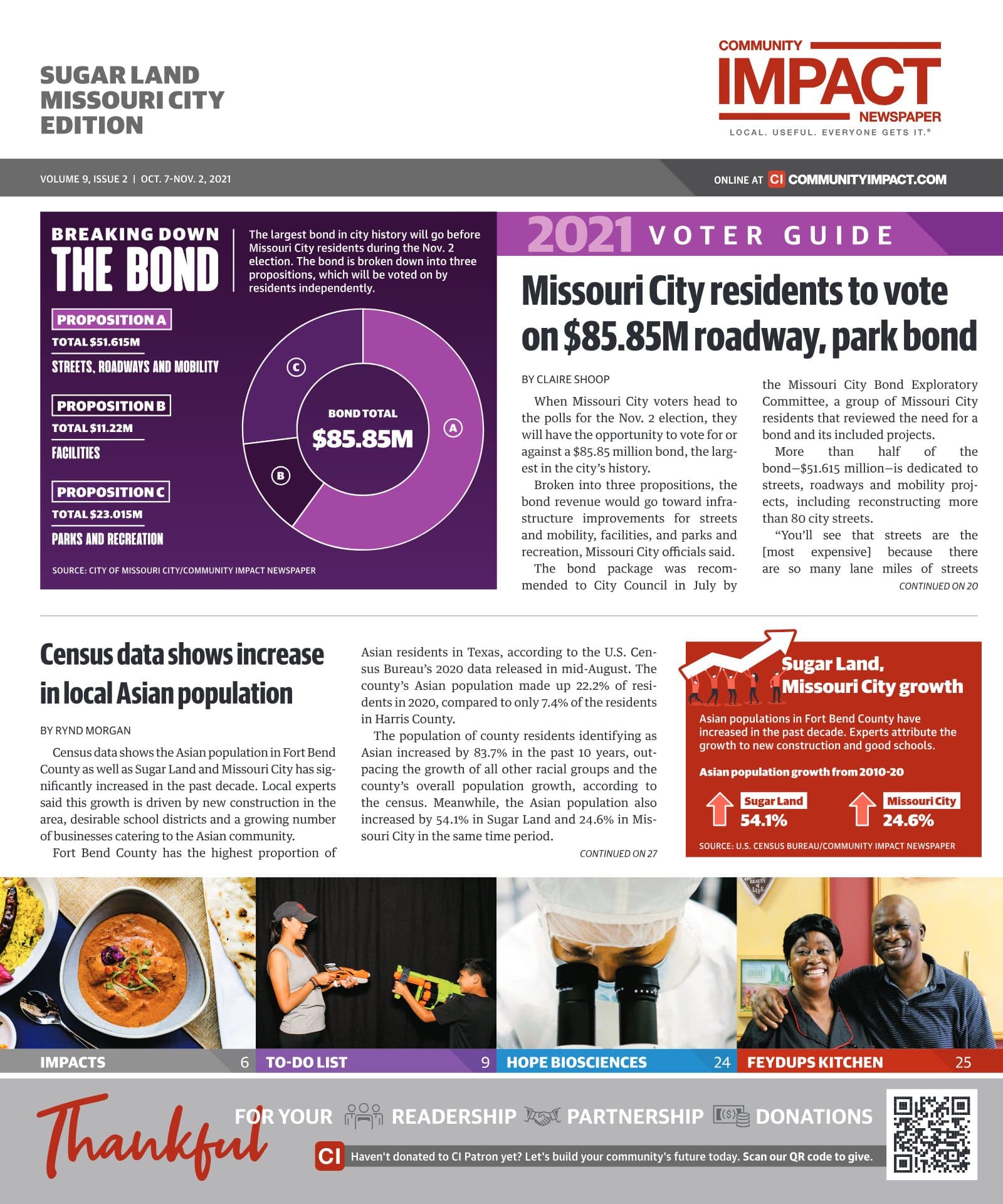 Sugar Land - Missouri City cover — October 2021
